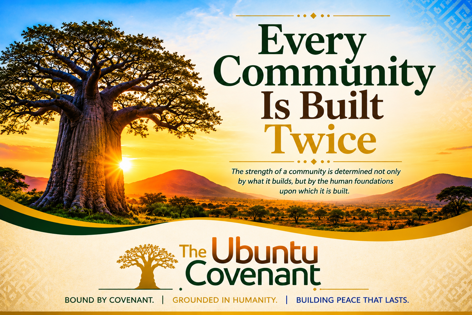 Every Community Is Built Twice