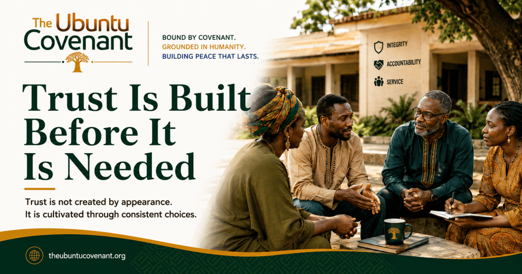 Trust Is Built Before It Is Needed